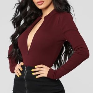 Fashion Nova Long Sleeve Bodysuit